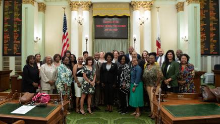 Asm. McKinnor with family and members