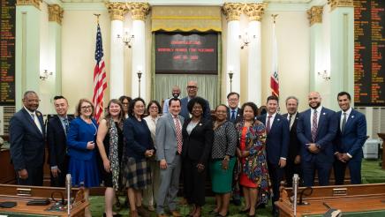 Group photo of Asm. McKinnor with fellow members