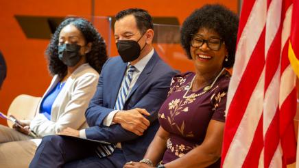Asm. McKinnor and Speaker Rendon enjoying a light moment