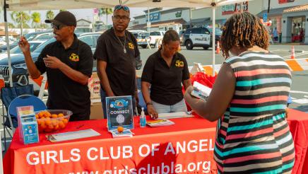 Girls Club of LA booth