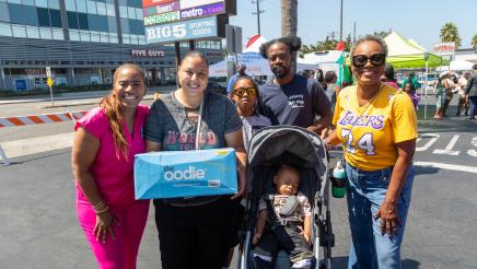 Asm. McKinnor and Councilmember Faulk with happy family