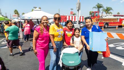 Asm. McKinnor and Councilmember Faulk with happy family