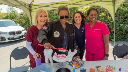 Asm. McKinnor with dentistry representatives