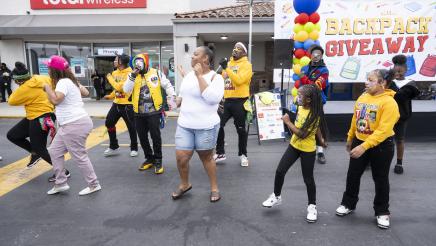 Rocco the Clown performing